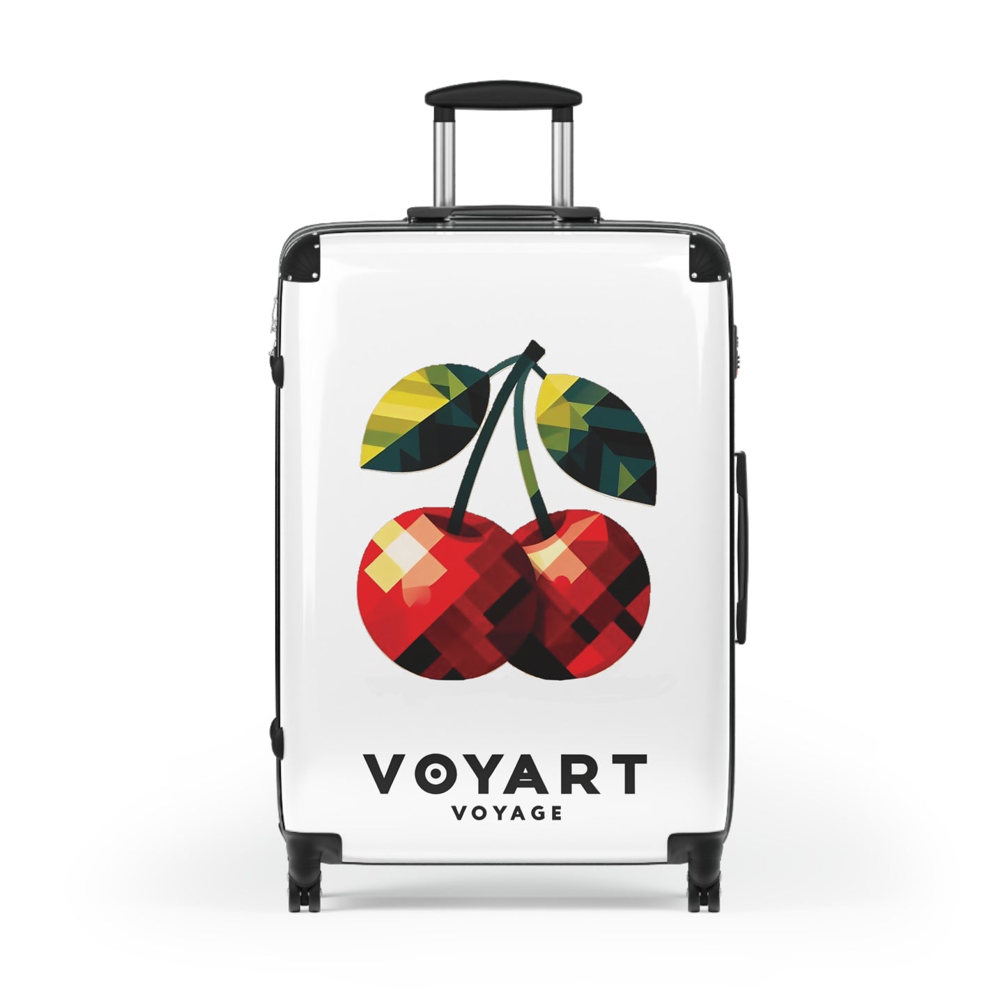 VV Rolling Suitcase w/360° Swivel Wheels: Cherry