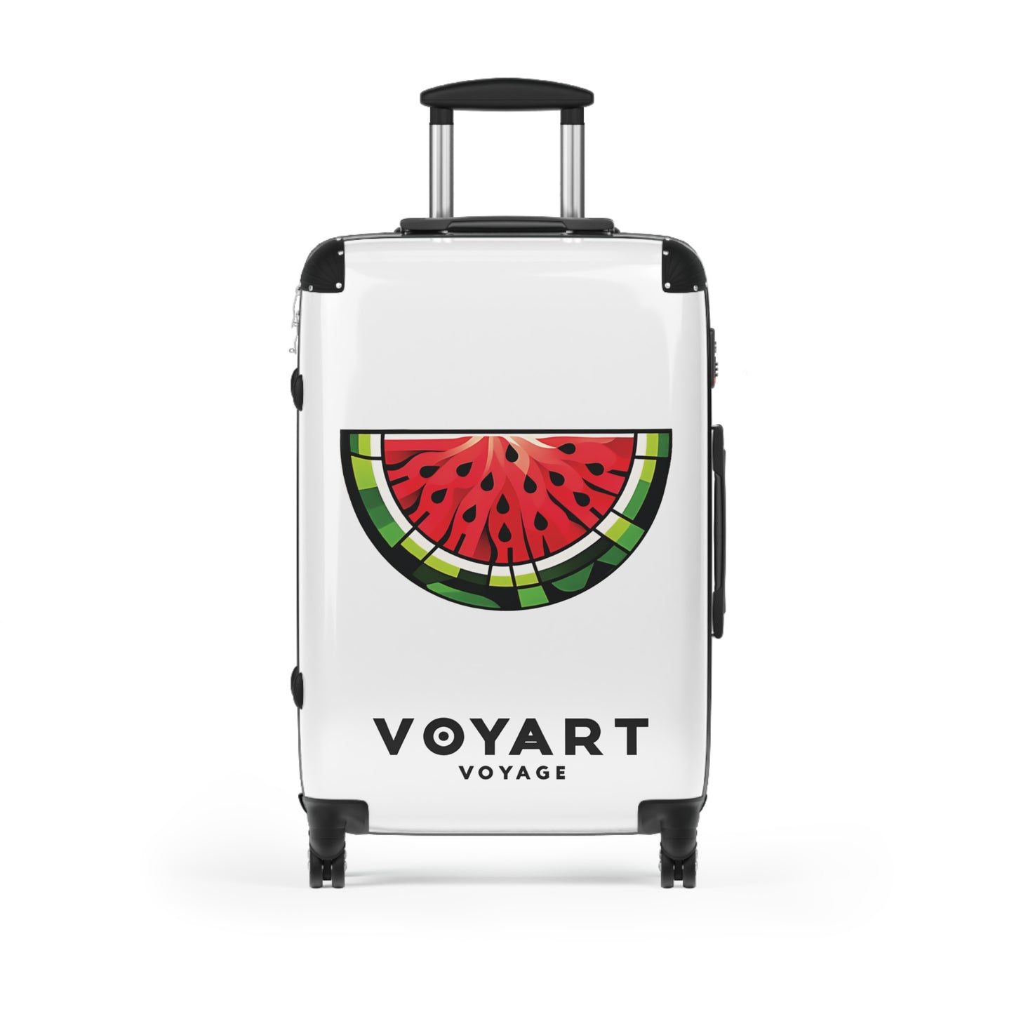 VV Rolling Suitcase w/360° Swivel Wheels: Watermelon