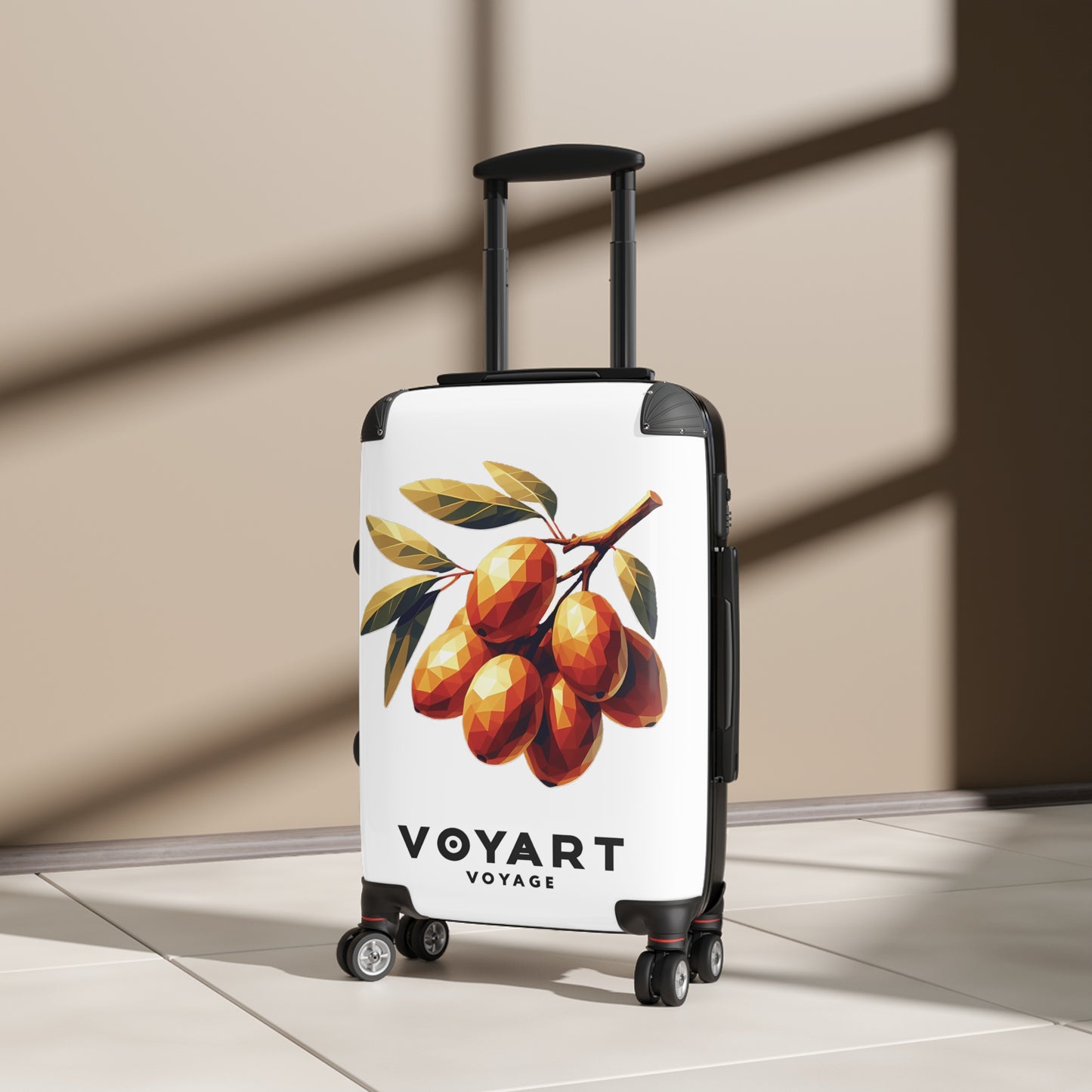 VV Rolling Suitcase w/360° Swivel Wheels: Jujubes/Dates