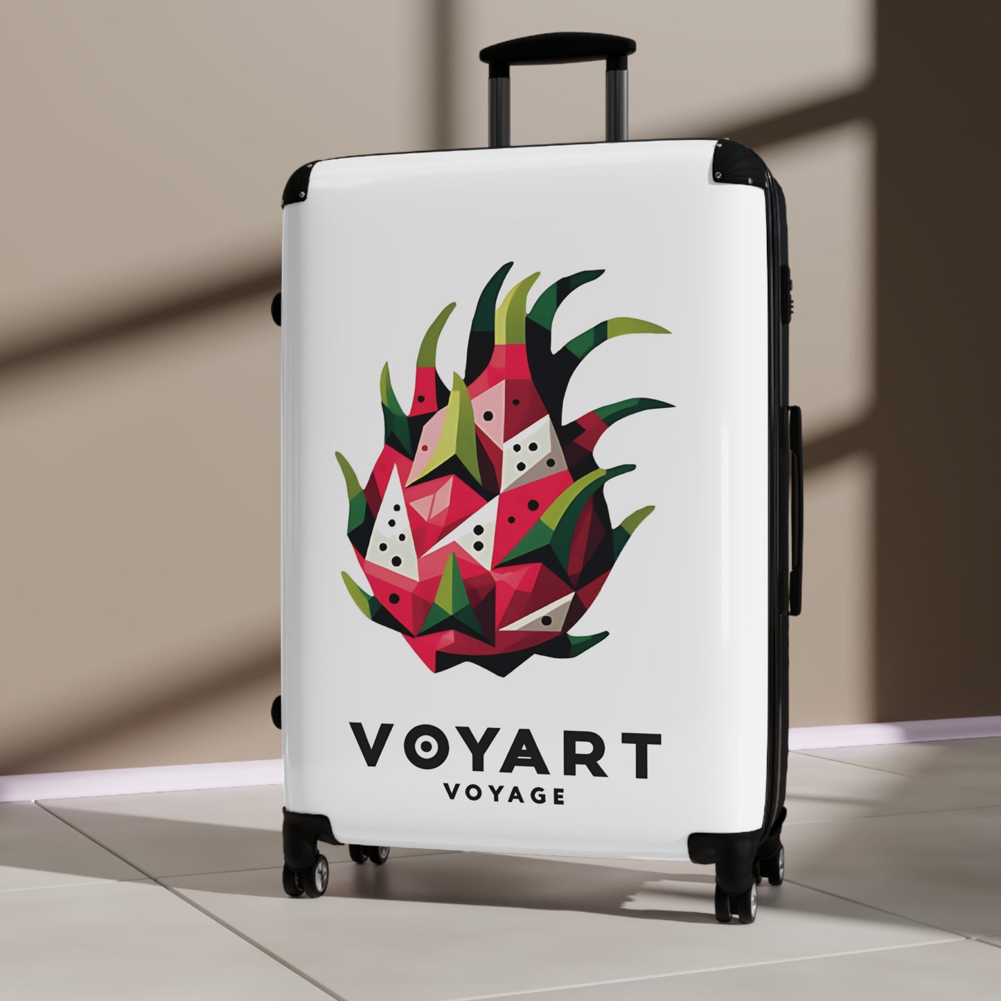 VV Rolling Suitcase w/360° Swivel Wheels: Dragon Fruit