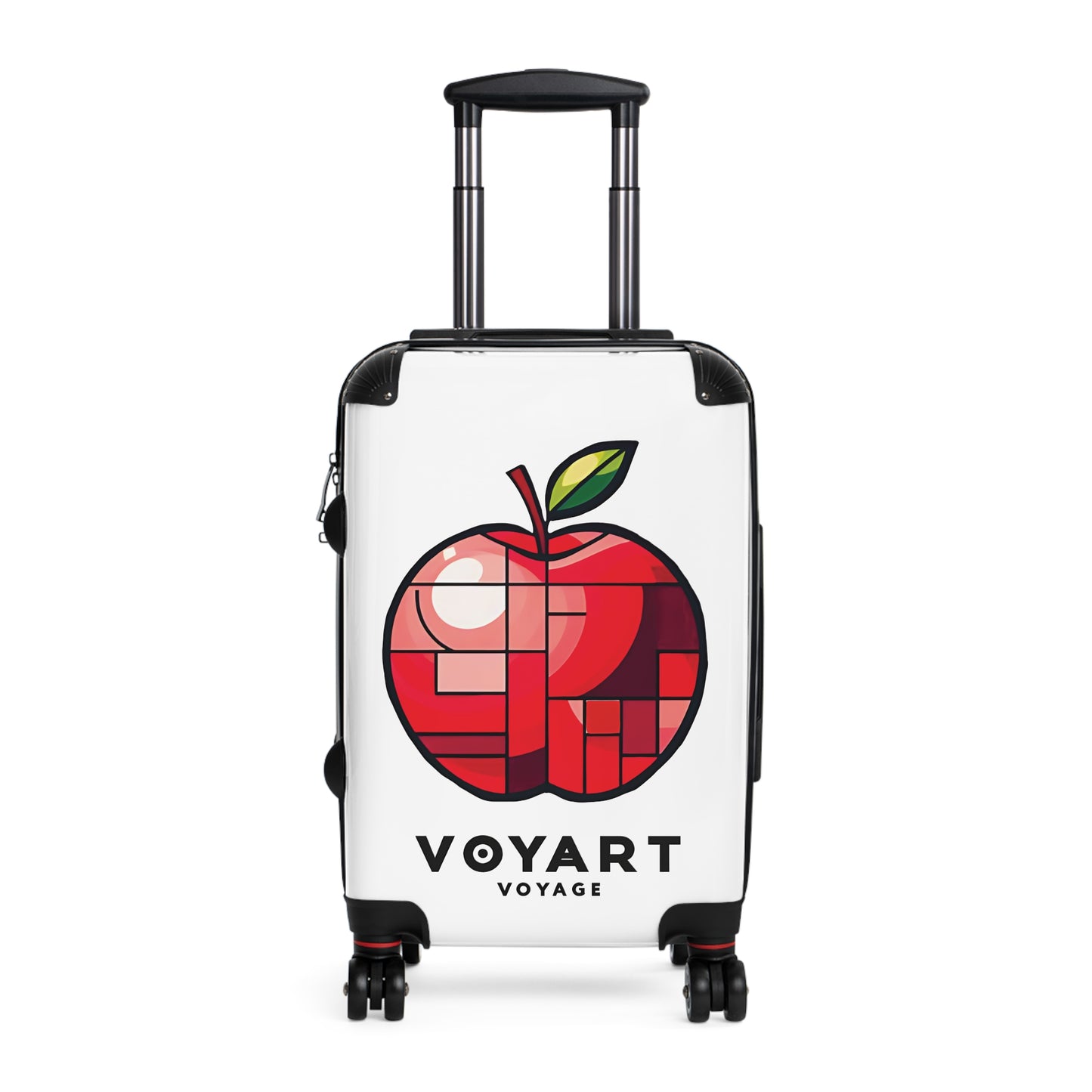 VV Rolling Suitcase w/360° Swivel Wheels: Apple