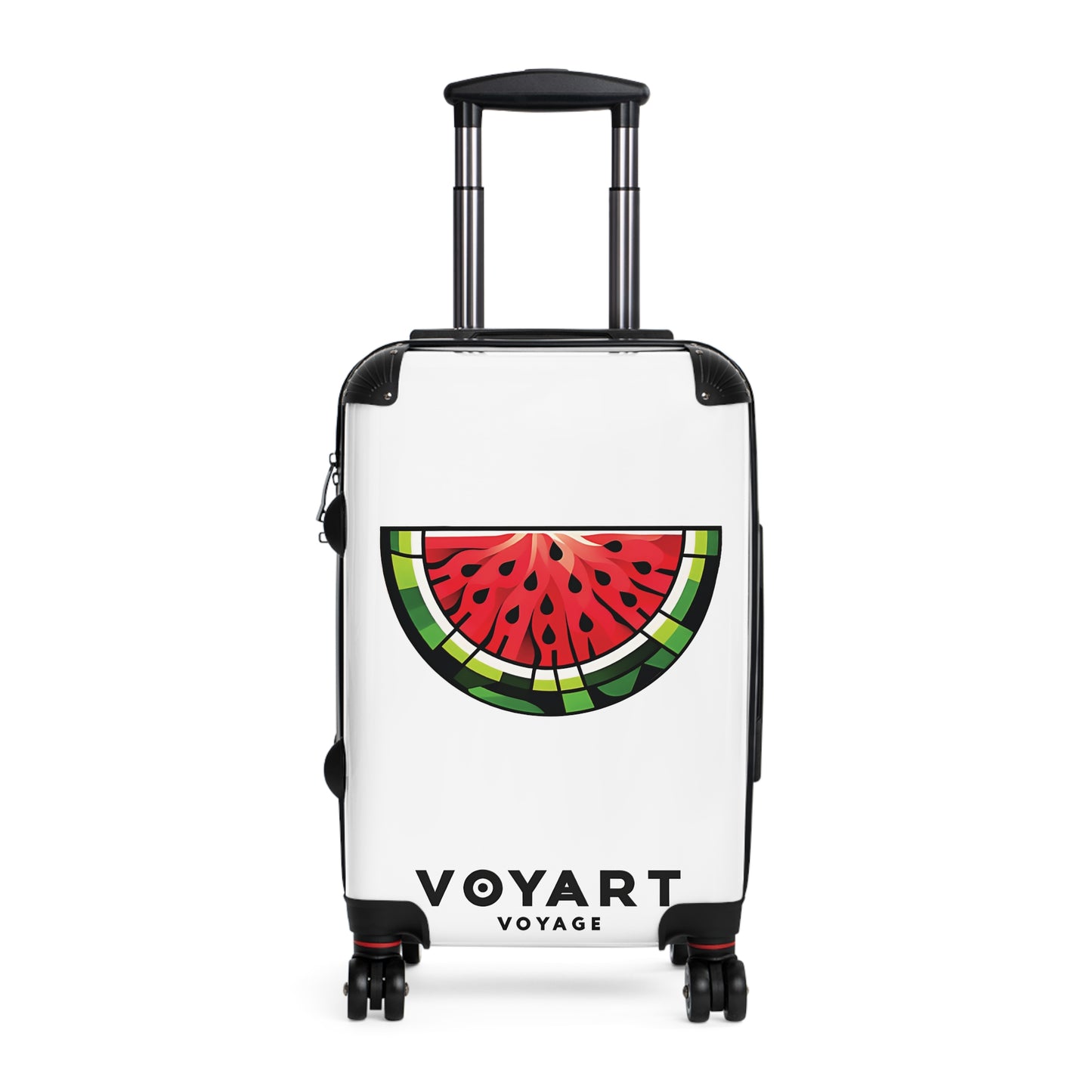 VV Rolling Suitcase w/360° Swivel Wheels: Watermelon