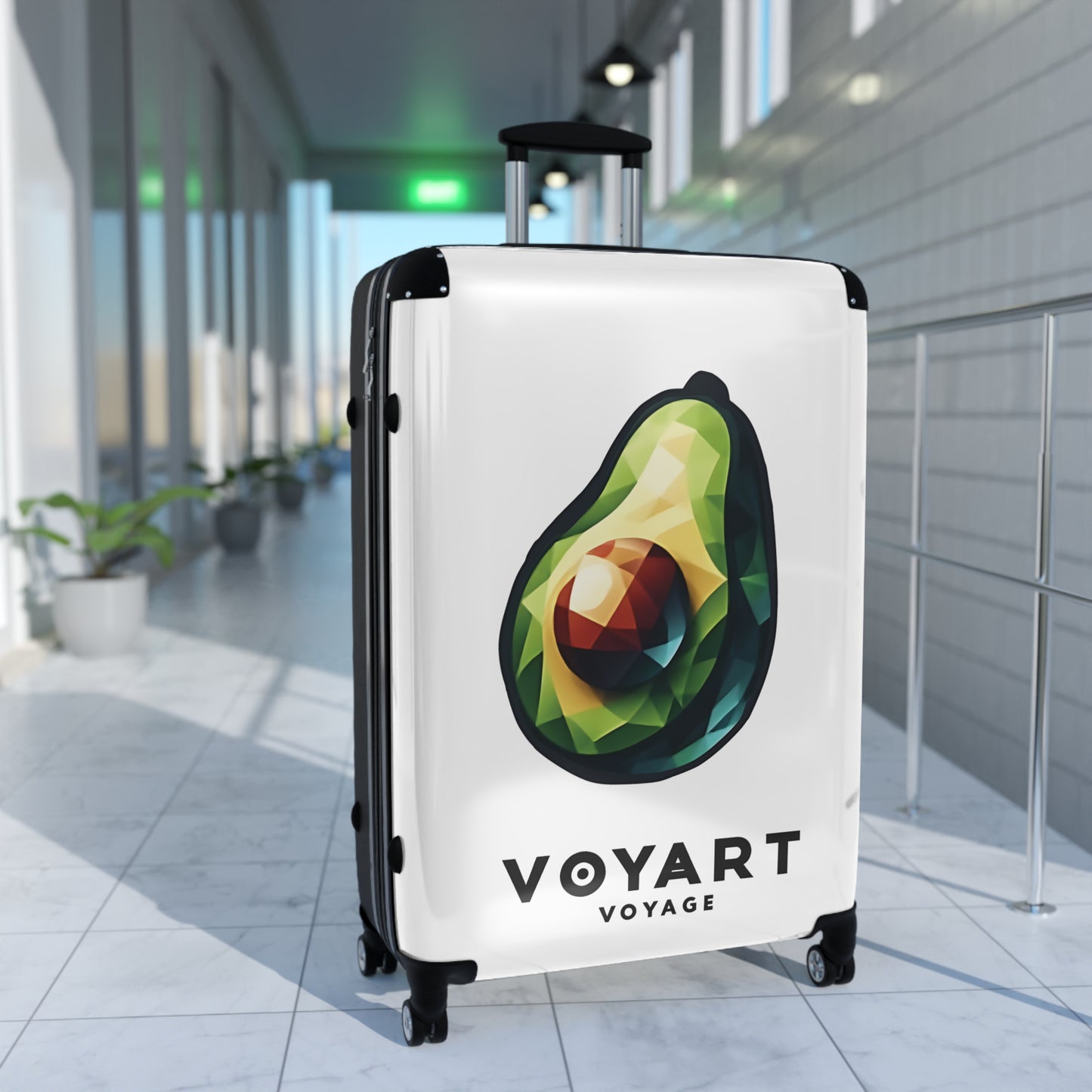 VV Rolling Suitcase w/360° Swivel Wheels: Avocado