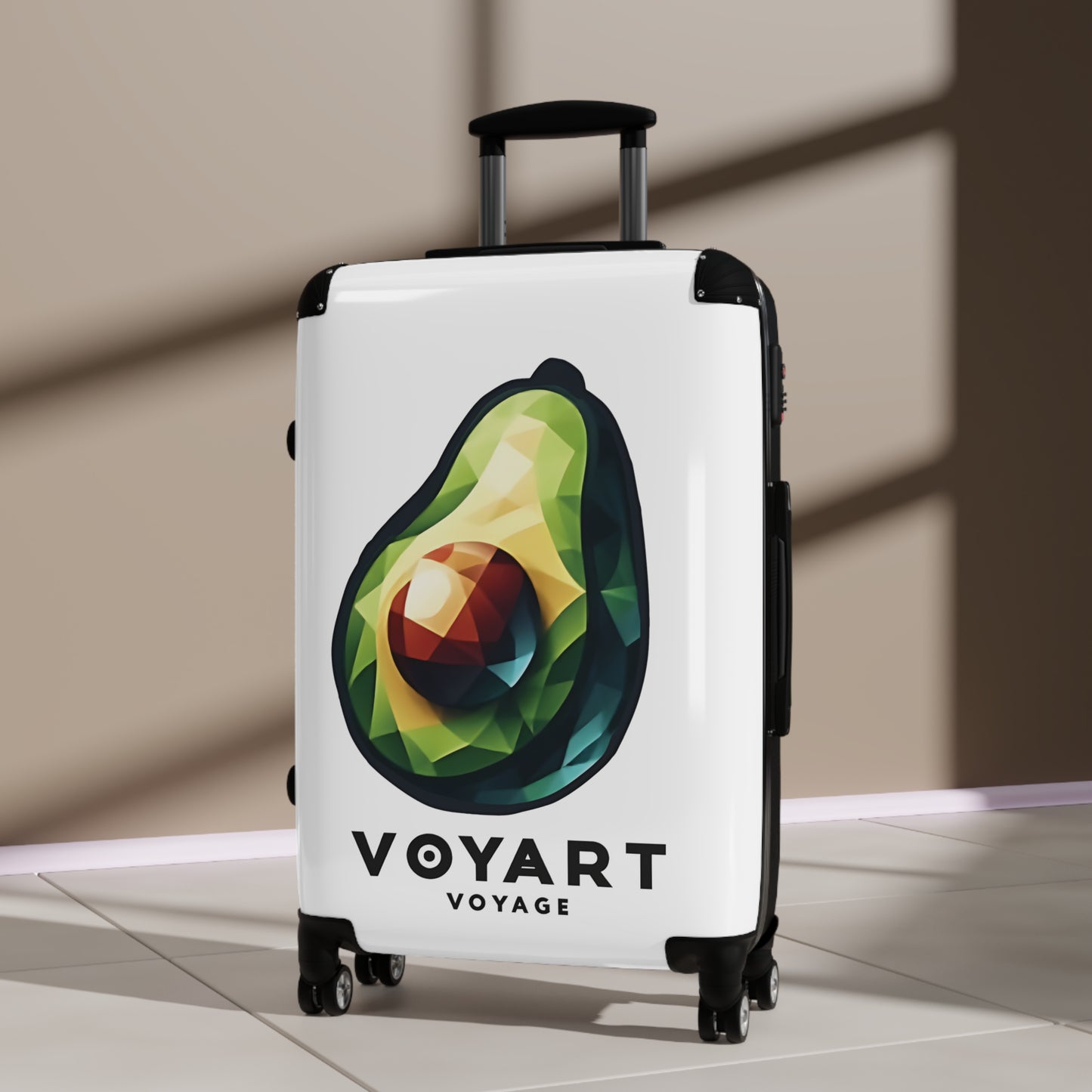 VV Rolling Suitcase w/360° Swivel Wheels: Avocado