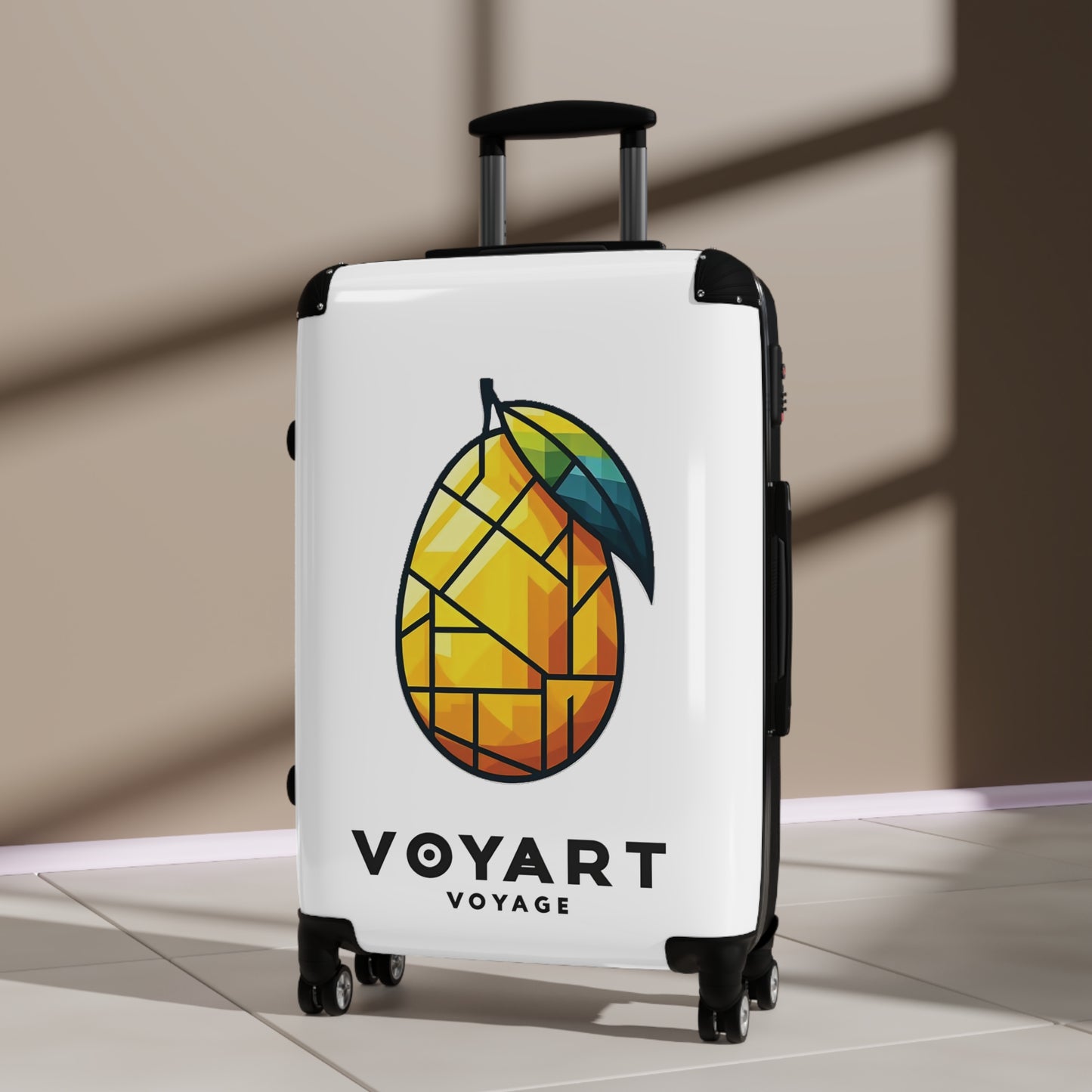 VV Rolling Suitcase w/360° Swivel Wheels: Mango