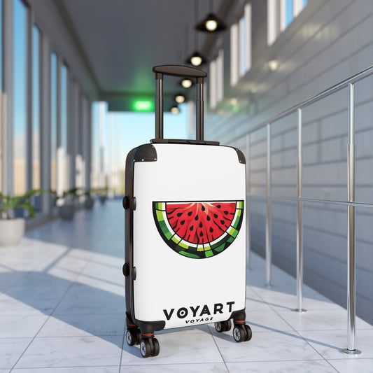 VV Rolling Suitcase w/360° Swivel Wheels: Watermelon