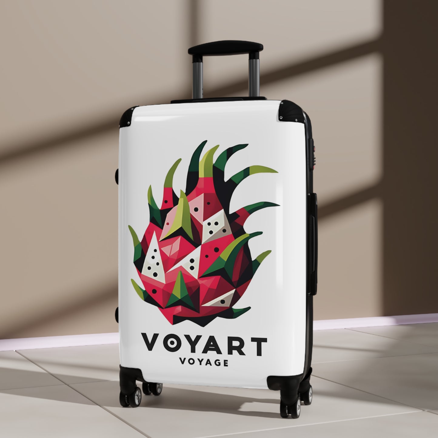 VV Rolling Suitcase w/360° Swivel Wheels: Dragon Fruit