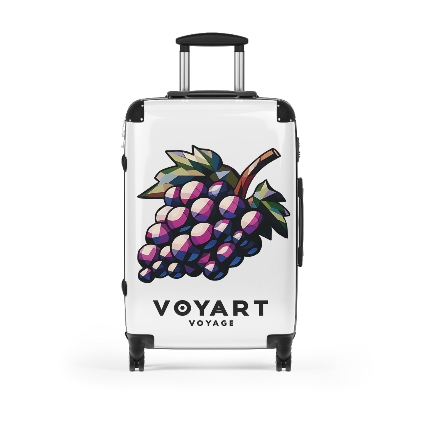 VV Rolling Suitcase w/360° Swivel Wheels: Grape