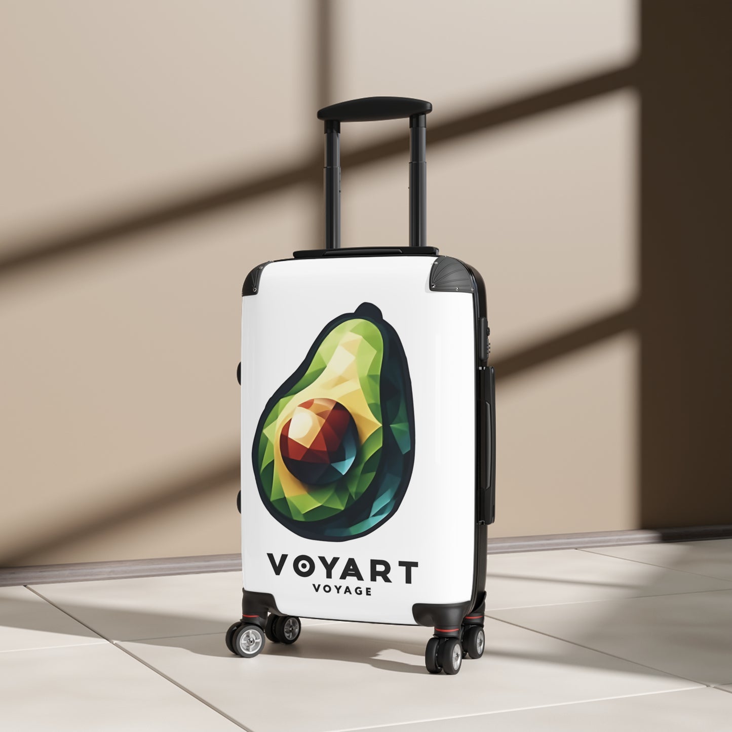 VV Rolling Suitcase w/360° Swivel Wheels: Avocado