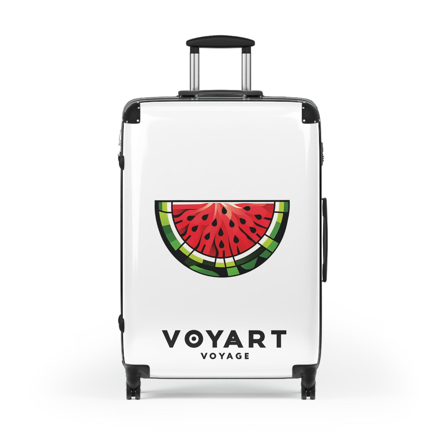 VV Rolling Suitcase w/360° Swivel Wheels: Watermelon