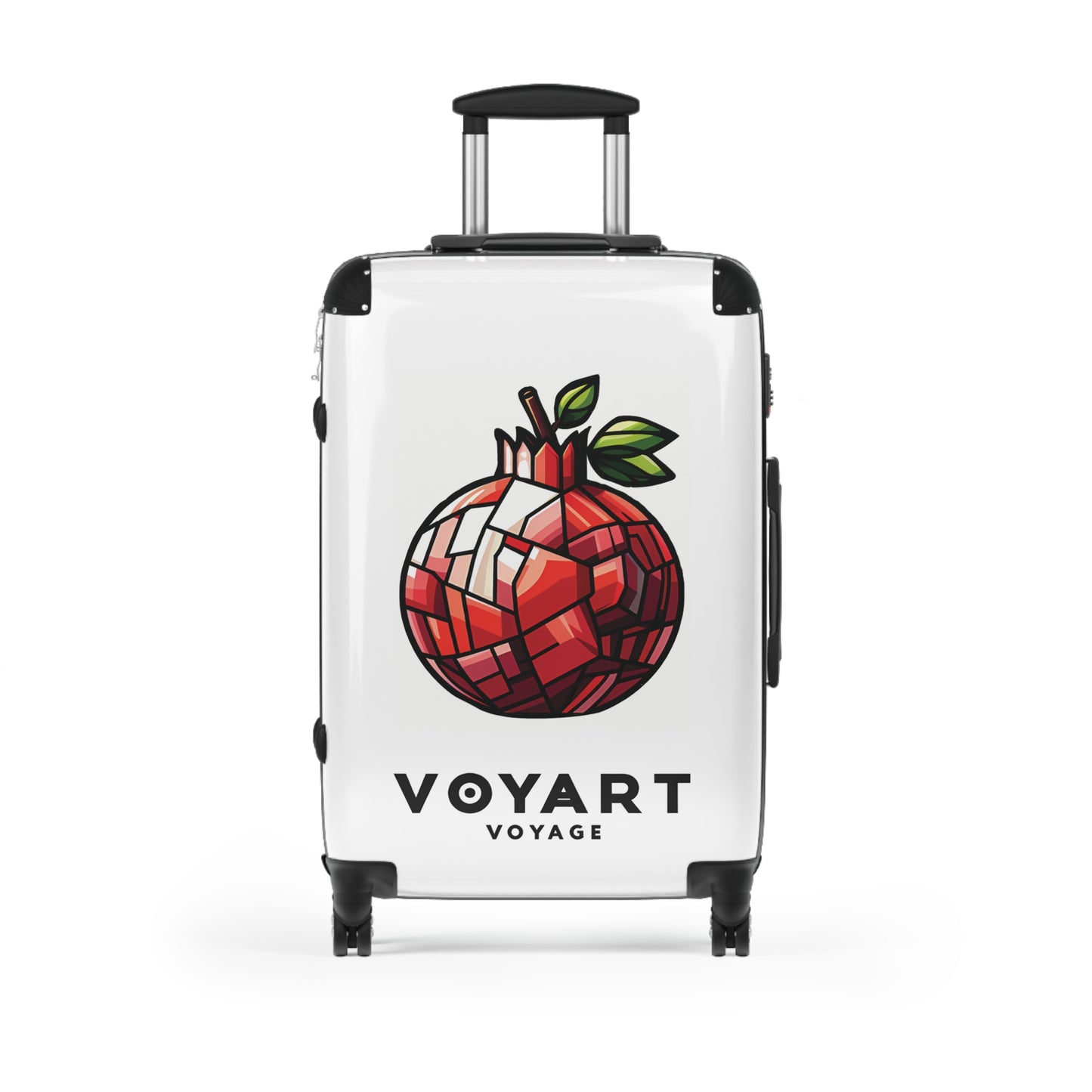 VV Rolling Suitcase w/360° Swivel Wheels: Pomegranate