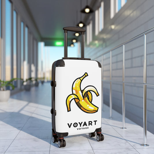 VV Rolling Suitcase w/360° Swivel Wheels: Banana