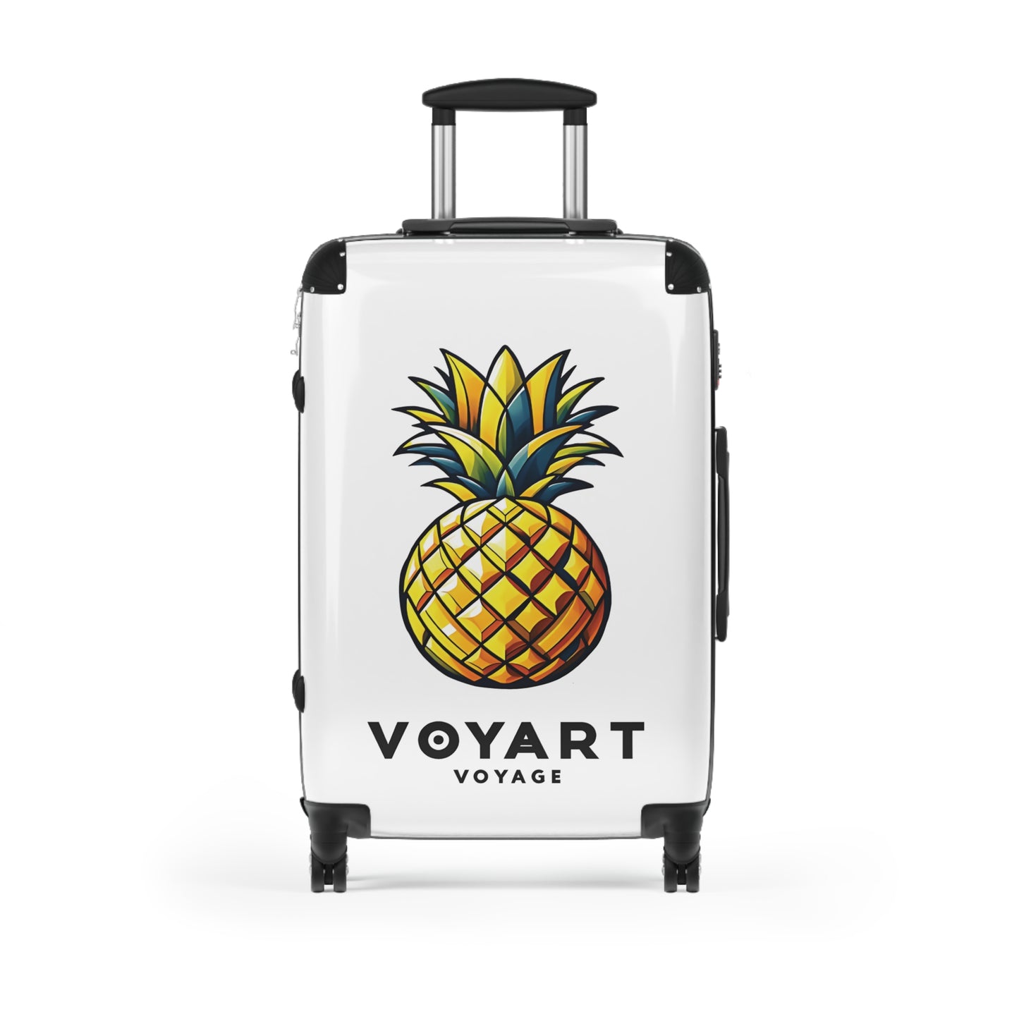 VV Rolling Suitcase w/360° Swivel Wheels: Pineapple