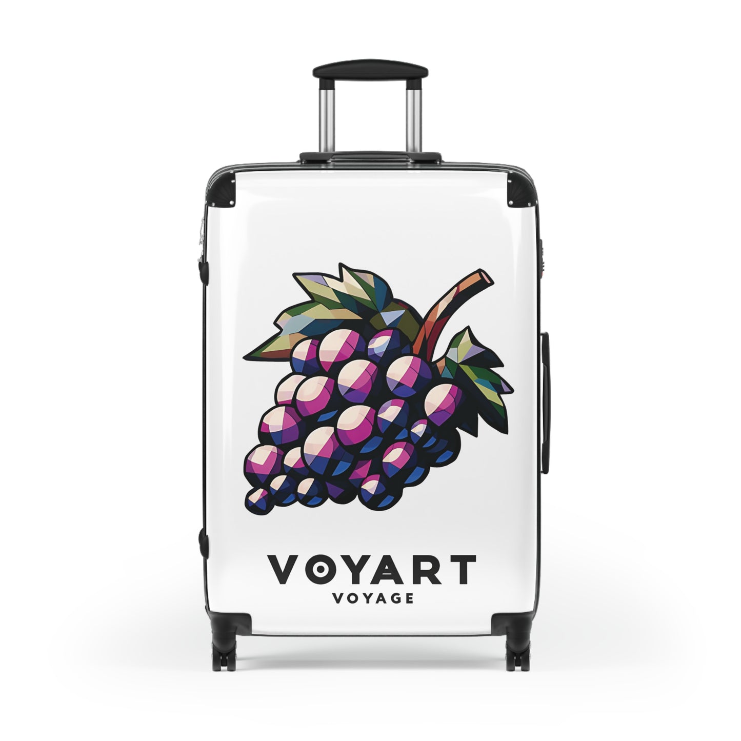 VV Rolling Suitcase w/360° Swivel Wheels: Grape