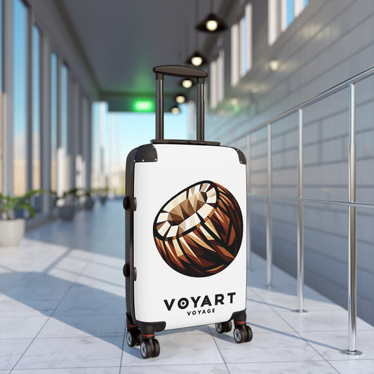 VV Rolling Suitcase w/360° Swivel Wheels: Coconut