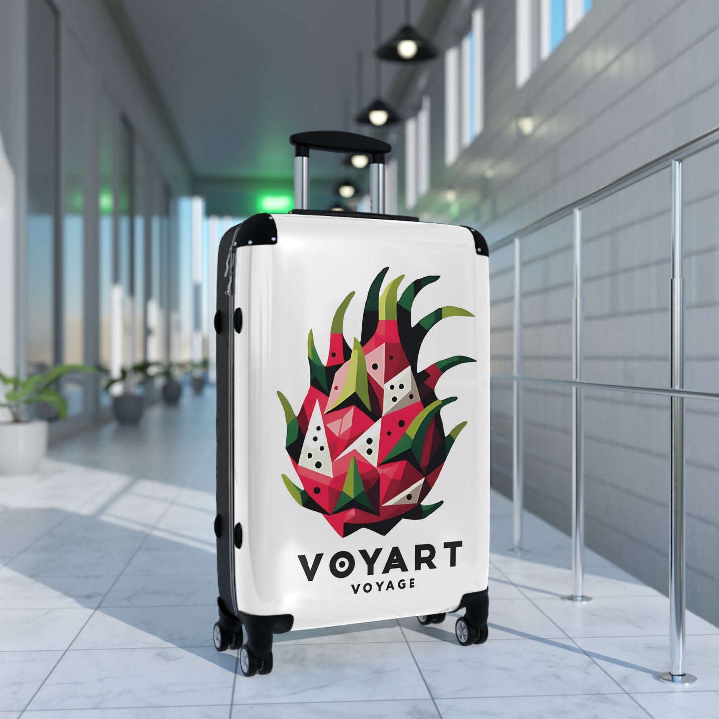 VV Rolling Suitcase w/360° Swivel Wheels: Dragon Fruit