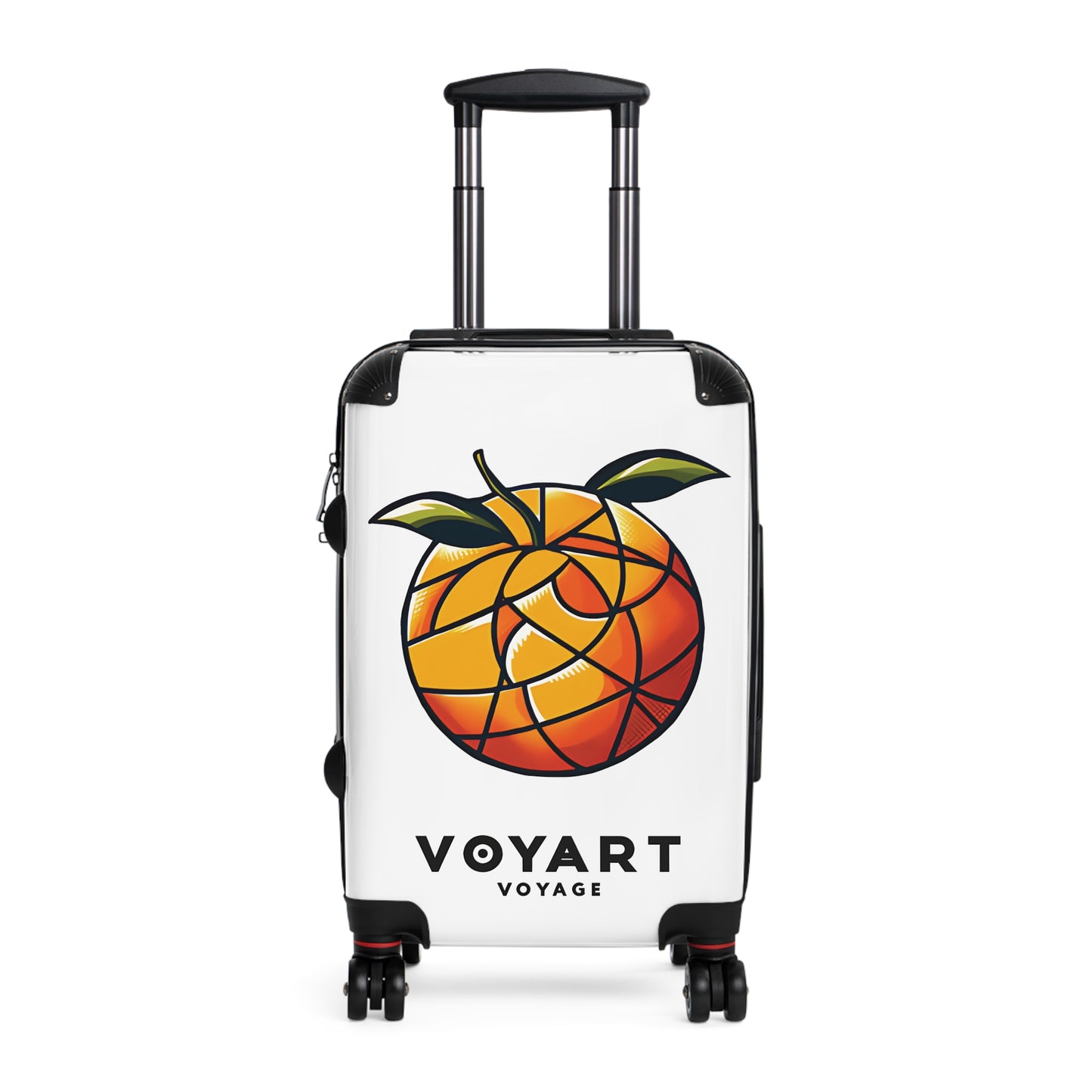 VV Rolling Suitcase w/360° Swivel Wheels: Orange