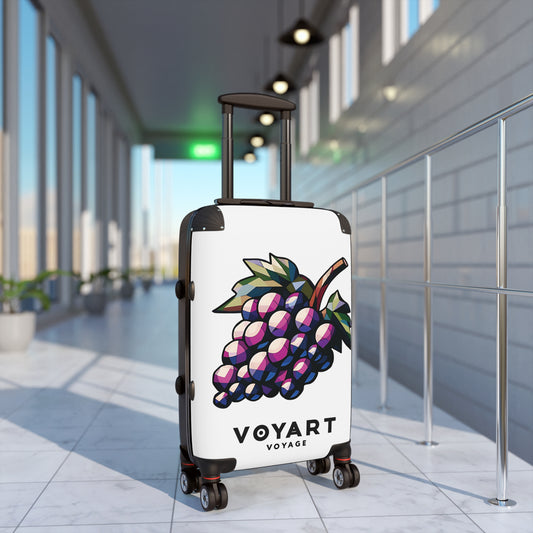 VV Rolling Suitcase w/360° Swivel Wheels: Grape