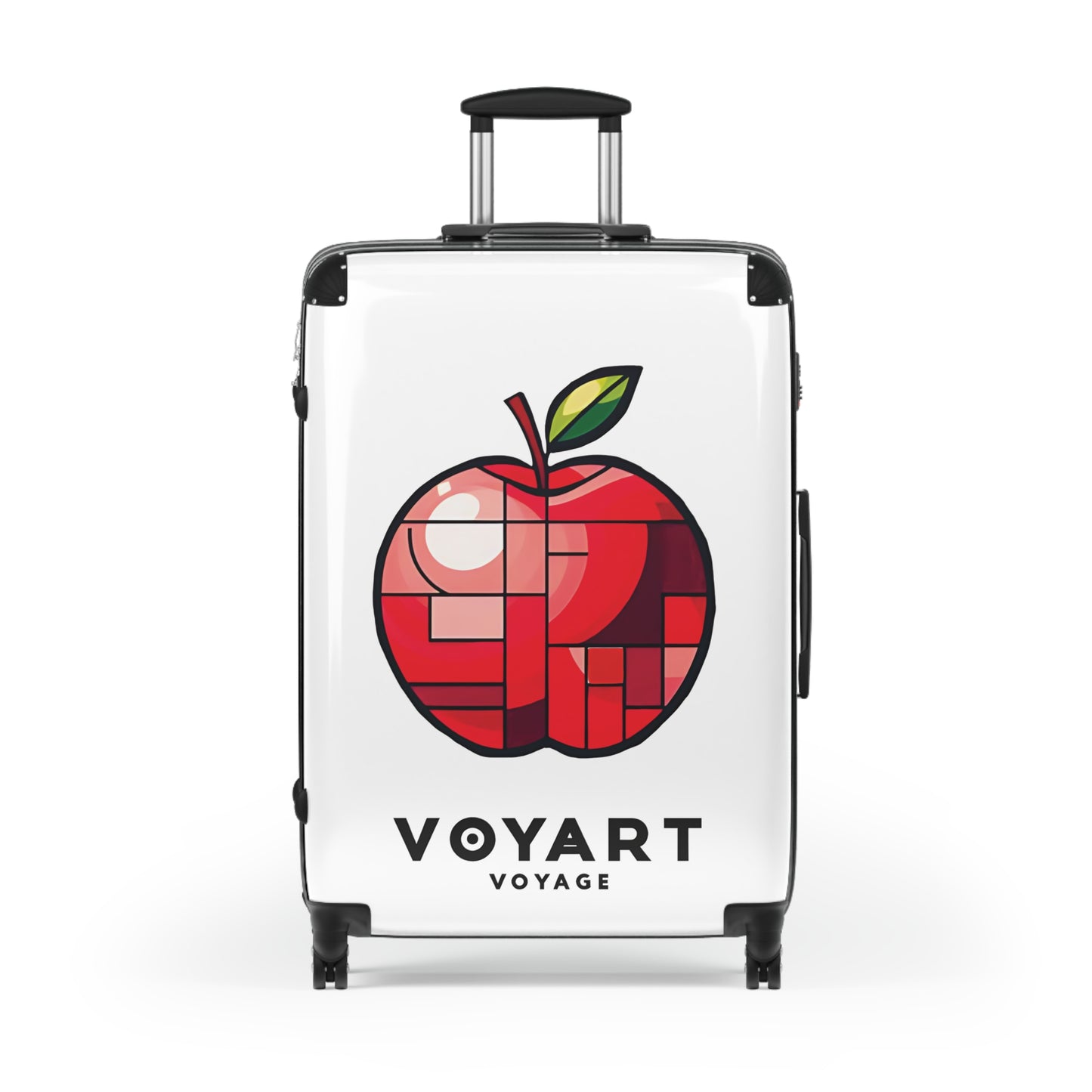 VV Rolling Suitcase w/360° Swivel Wheels: Apple