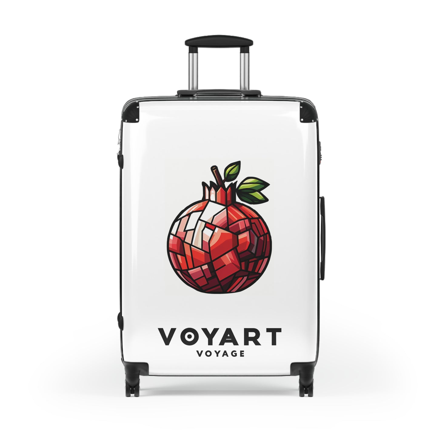 VV Rolling Suitcase w/360° Swivel Wheels: Pomegranate