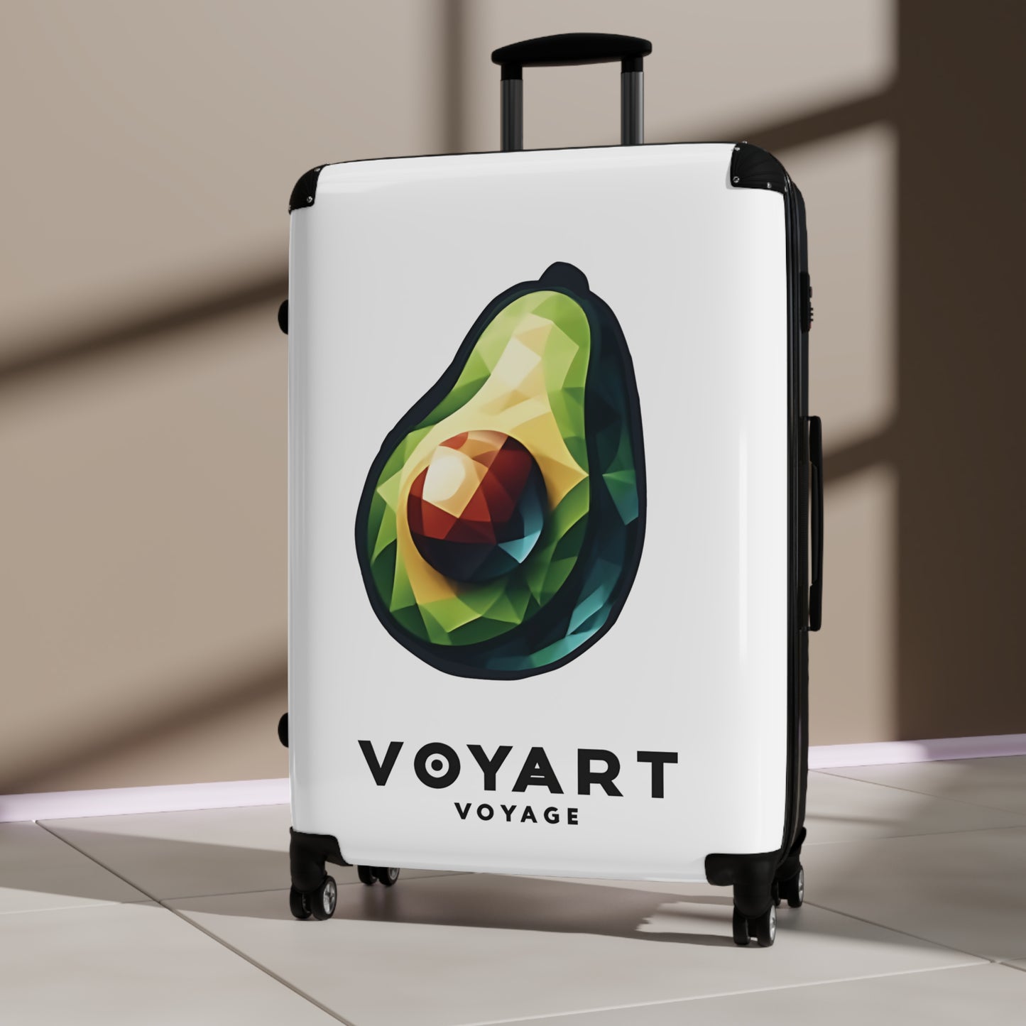 VV Rolling Suitcase w/360° Swivel Wheels: Avocado