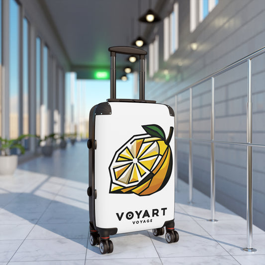 VV Rolling Suitcase w/360° Swivel Wheels: Lemon