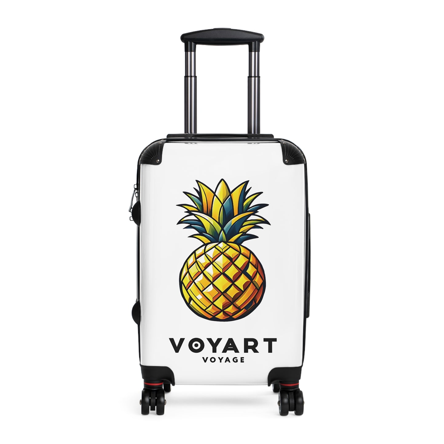 VV Rolling Suitcase w/360° Swivel Wheels: Pineapple