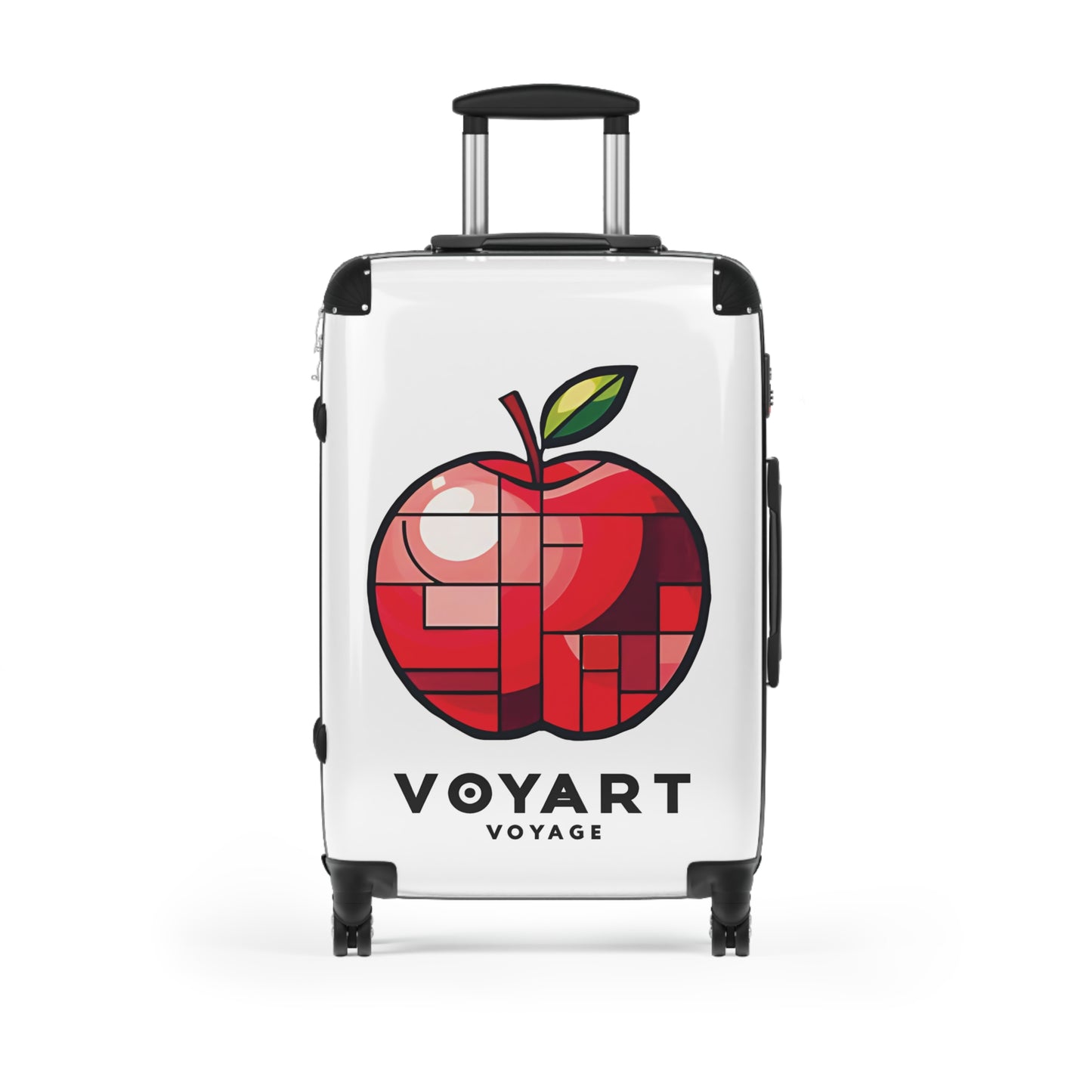 VV Rolling Suitcase w/360° Swivel Wheels: Apple